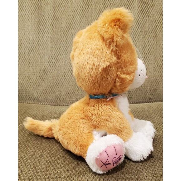 2015 Orange White Cabbage Patch Kids Adoptimals Cat Green Eyes No Paper Tag - Picture 4 of 12